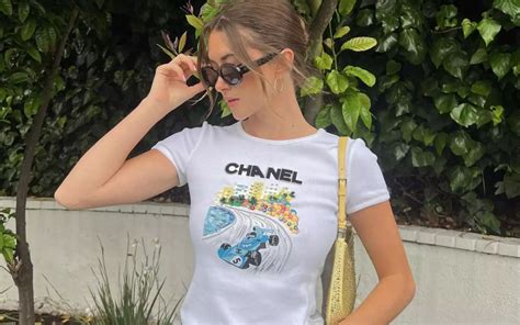 chanel race car shirt.